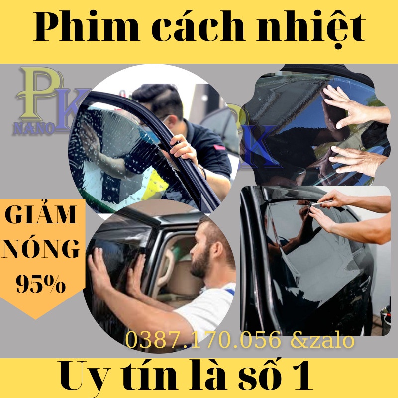 [Chính Hãng]Combo phim cách nhiệt ô tô 4-5 chỗ - Film cách nhiệt oto, Giảm nóng 80% - Cắt UV100% -Bảo hành 10 năm