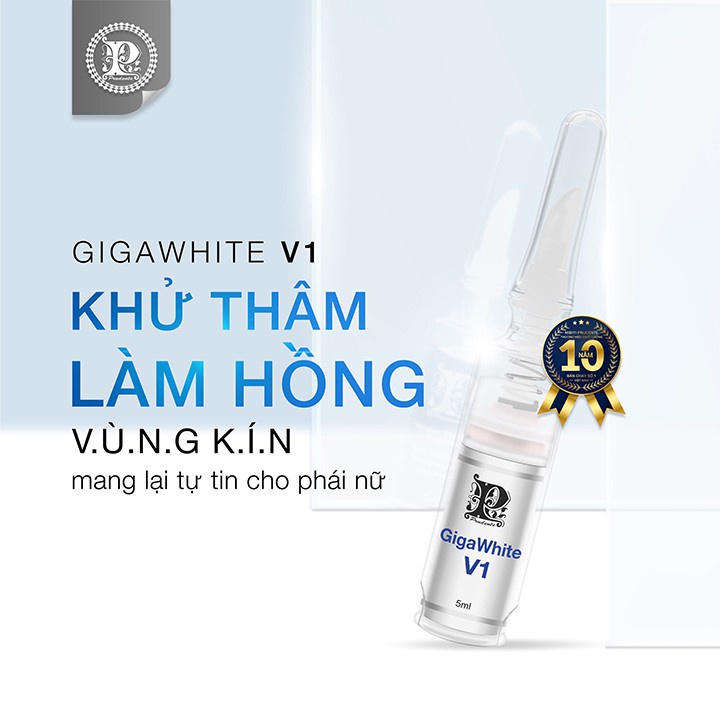 Kem Hồng Vùng Kín Nuwhite V1 5ml, Kem Làm Hồng Cô Bé V1 Nuwhite Gigawhite Mibiti Prudente Khử Thâm Sắc Tố Da Hồng Hào