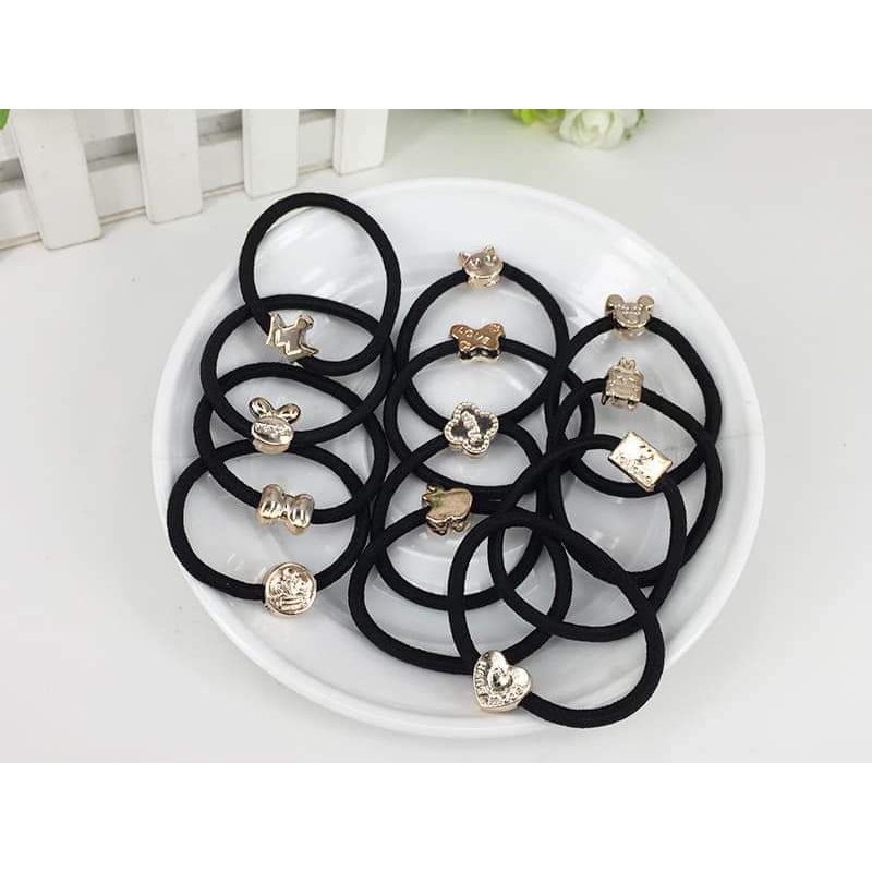 Combo 100 cột tóc nhiều hình,,,