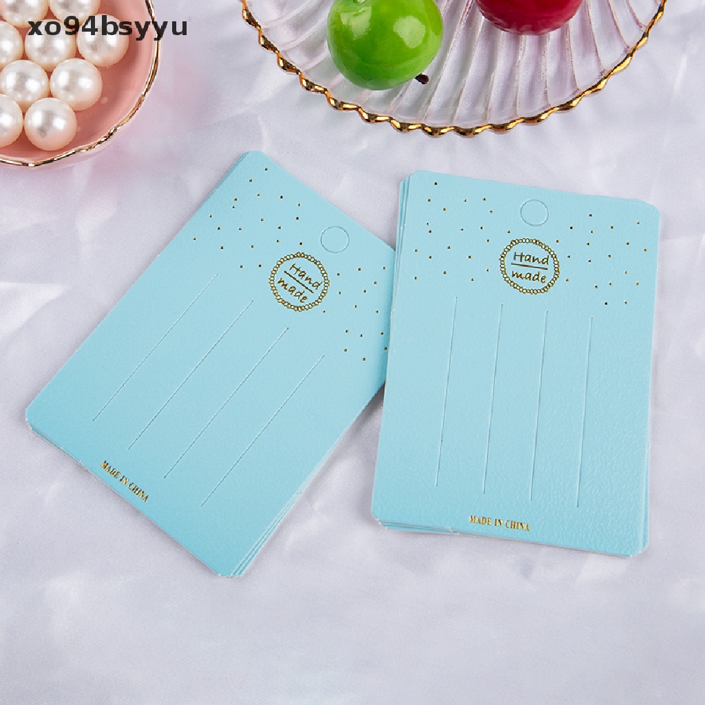 Bộ 50 Thẻ Giấy Hình Chữ Nhật Xo94Bsyu Dùng Trưng Bày Kẹp Tóc / Trang Sức Diy