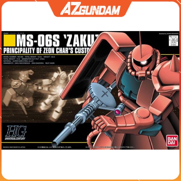 Mô Hình Gundam HG MS-06S ZAKU II Char's Custom Series HGUC Gundam Tỉ Lệ 1/144