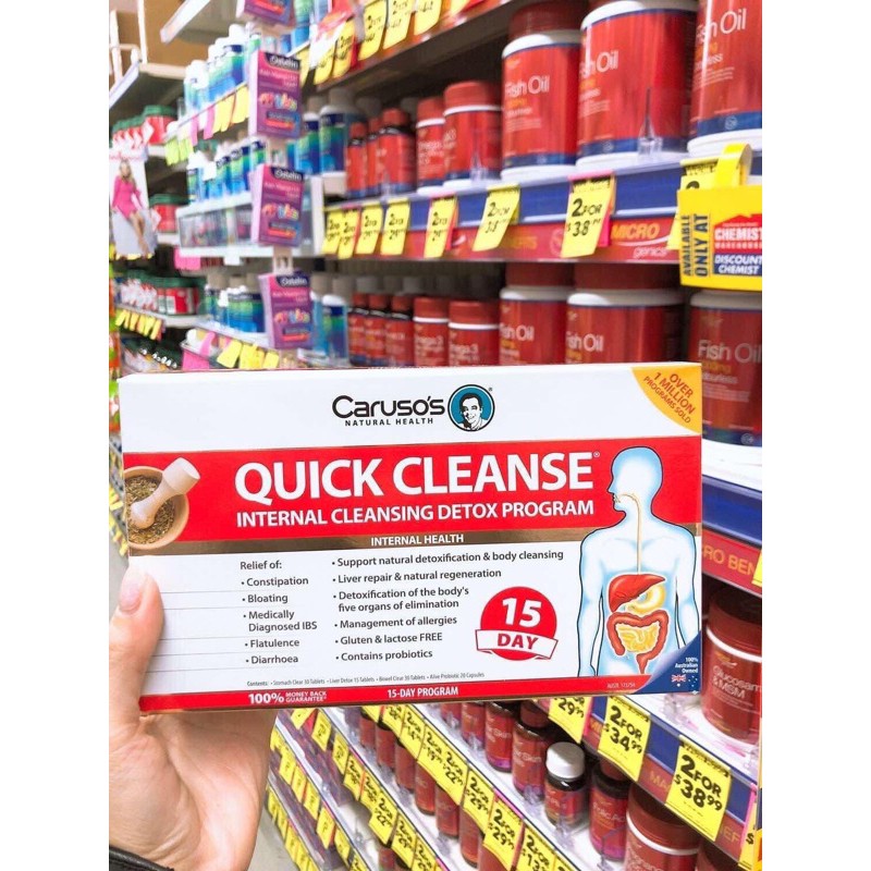 Bộ thải độc tố Quick Cleanse Caruso's -Bộ thải độc tố 15 ngày