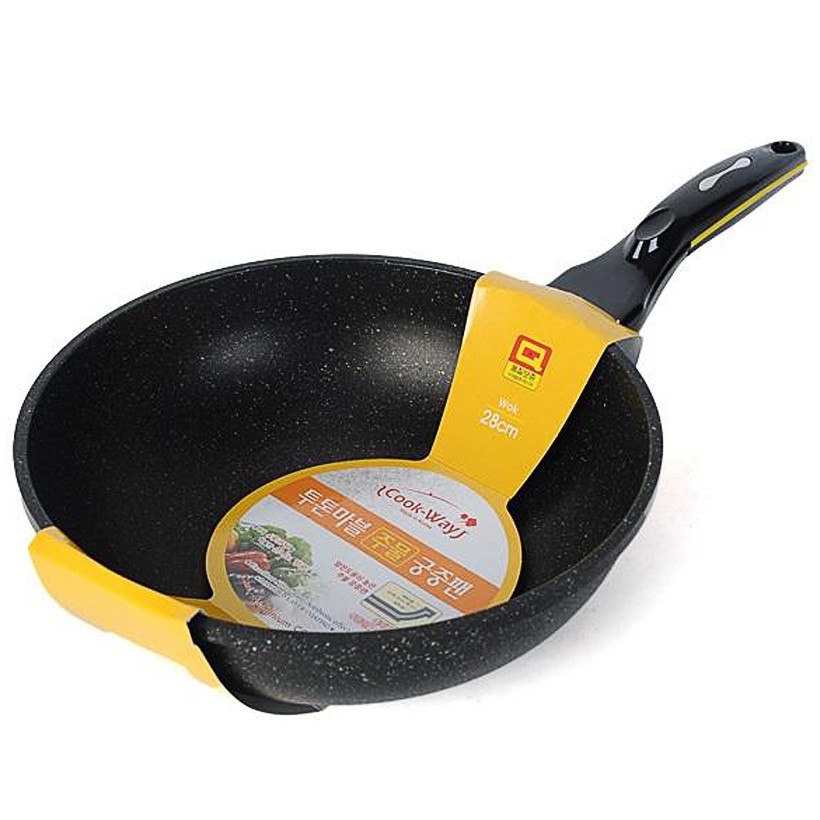 Chảo đá từ chống dính Cook Way  SSWIH4-30 size 30cm,sâu lòng, nhập khẩu hàn quốc (ảnh thật), dùng được trên bếp từ