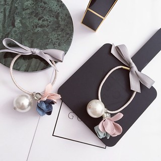 CH070 Cột tóc handmade hoa giấy tone pastel phong cách Hàn