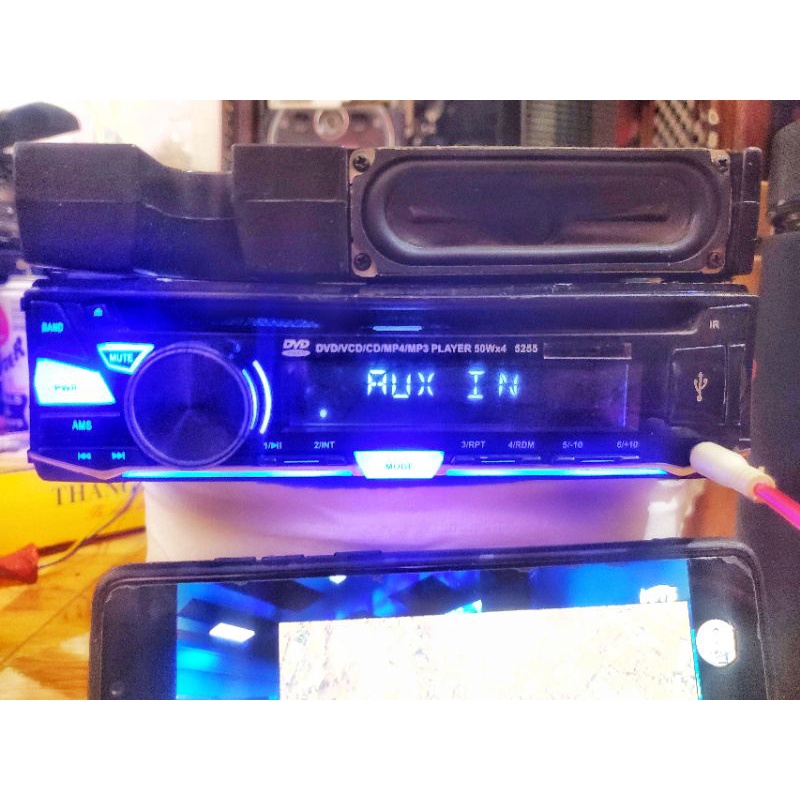 Đầu dvd/vcd/cd/mp4/mp3 USB AUX CAD SD. loại 1 Din giành cho ô tô.