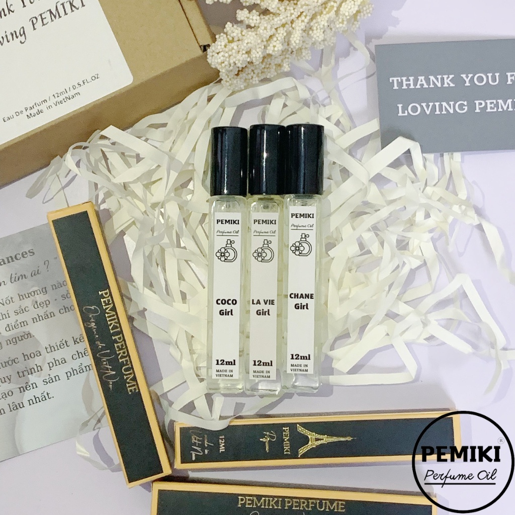 Tinh dầu nước hoa PEMIKI CoCo Girl Mademoiselle EDP 12ml dạng xịt sang chảnh, quyến rũ đầy mê hoặc | BigBuy360 - bigbuy360.vn