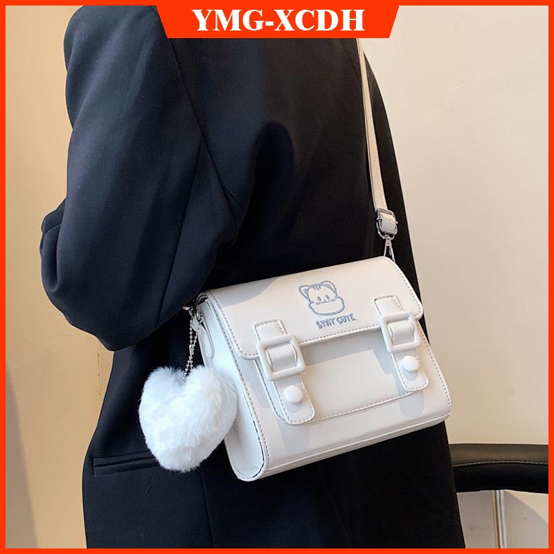 Túi Đeo Chéo Hình Vuông Nhỏ Màu Nổi Bật Dễ Thương Phong Cách Hàn Quốc Thời Trang Cho Nữ 6011638