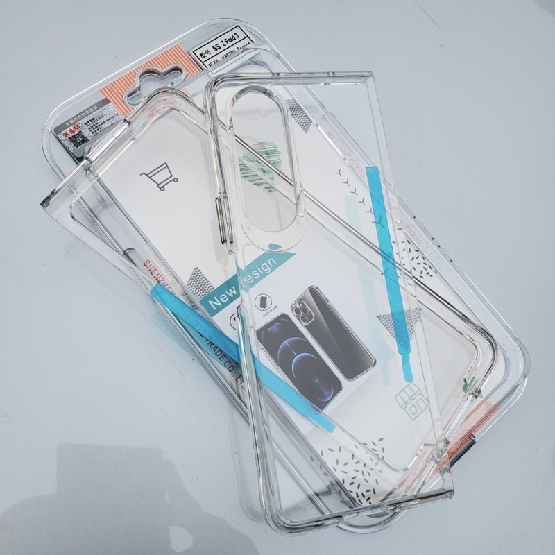 Samsung Z Fold 5, Z Fold 4 , Z Fold 3 5G_Ốp lưng trong cứng viền dẻo X&M chống ố màu bảo vệ camera full Box