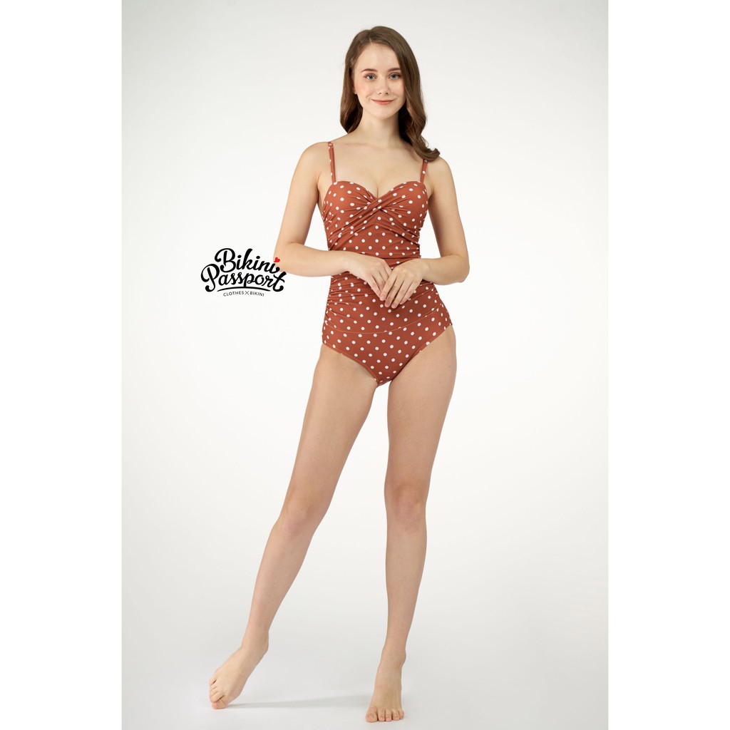 BIKINI PASSPORT - Đồ bơi áo tắm Một mảnh tạo nhún cách điệu - Chấm Bi BS343_DOT | BigBuy360 - bigbuy360.vn