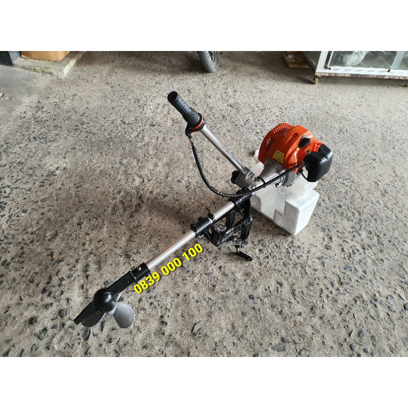 Máy chạy Thúng Biển 52cc,  Máy cắt cỏ chạy xuồng, động cơ 3Hp chạy thuyền hơi, Máy chạy tàu