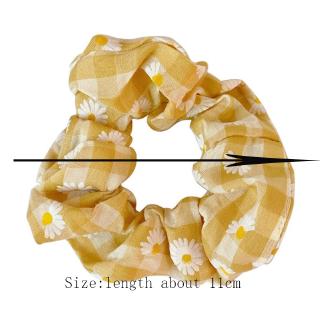 Dây buộc tóc Scrunchie màu vàng