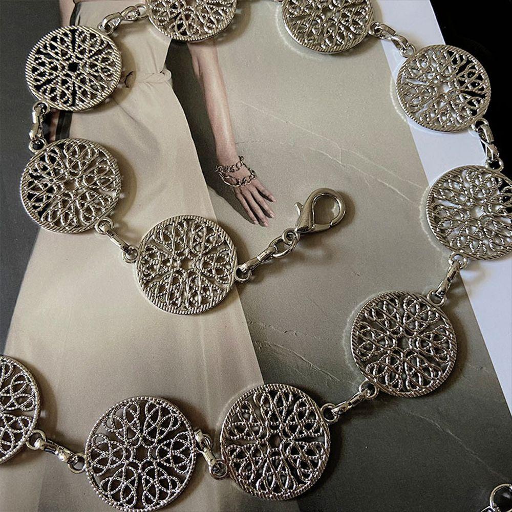 Dây Xích Đeo Hông Bằng Kim Loại Phong Cách Retro Thời Trang Mùa Hè Dành Cho Nữ