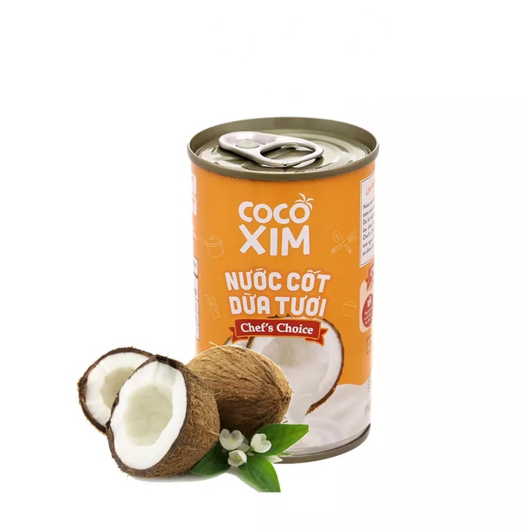 Combo 6 lon nước cốt dừa tươi nguyên chất 100% Chef's Choice  - Thương hiệu COCOXIM 160ml - TACAPU