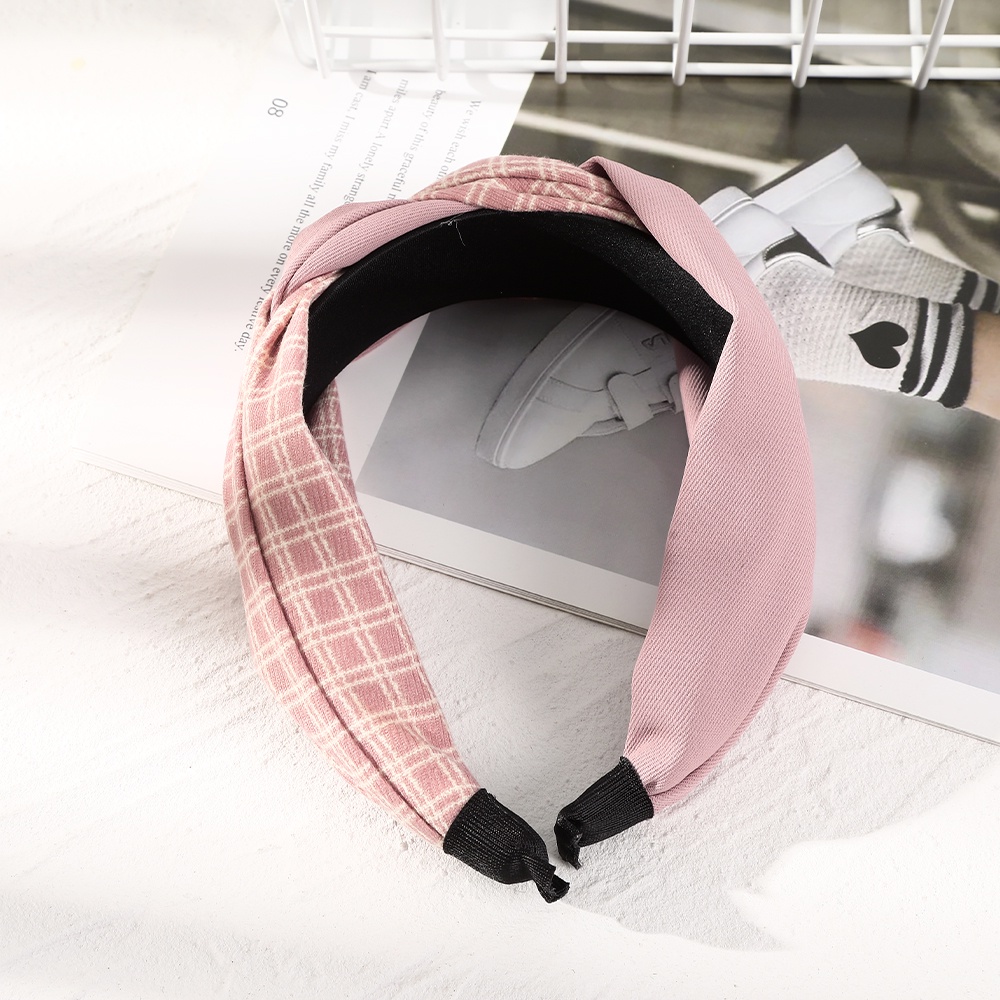 Cài tóc HAIMEIKANG họa tiết sọc caro phong cách retro Hàn Quốc thời trang cho nữ