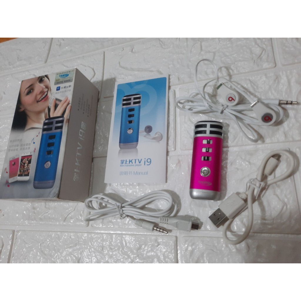MIC KARAOKE CHO SMARTPHONE LAPTOP TEANA KTV I9