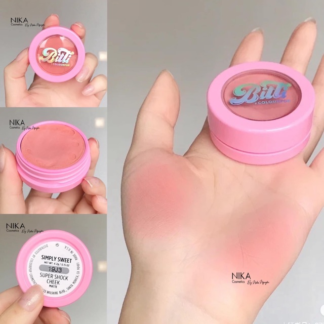 [NIKA STORY] Phấn má hồng Colourpop Super Shock màu SIMPLY SWEET