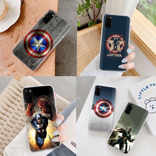 Ốp điện thoại mềm họa tiết Captain America VM98 cho Samsung Galaxy S10E S7 edge S8 S9 S10 Lite Plus