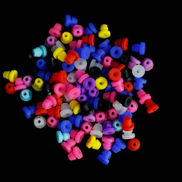 Set 100 Đệm Kim Xăm Hình Chữ T Bằng Silicon Mềm Nhập Khẩu