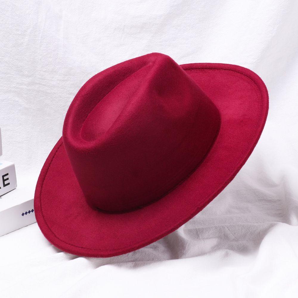 ORIENTLII Nón Fedora Vải Len Thời Trang Vintage Cho Nữ