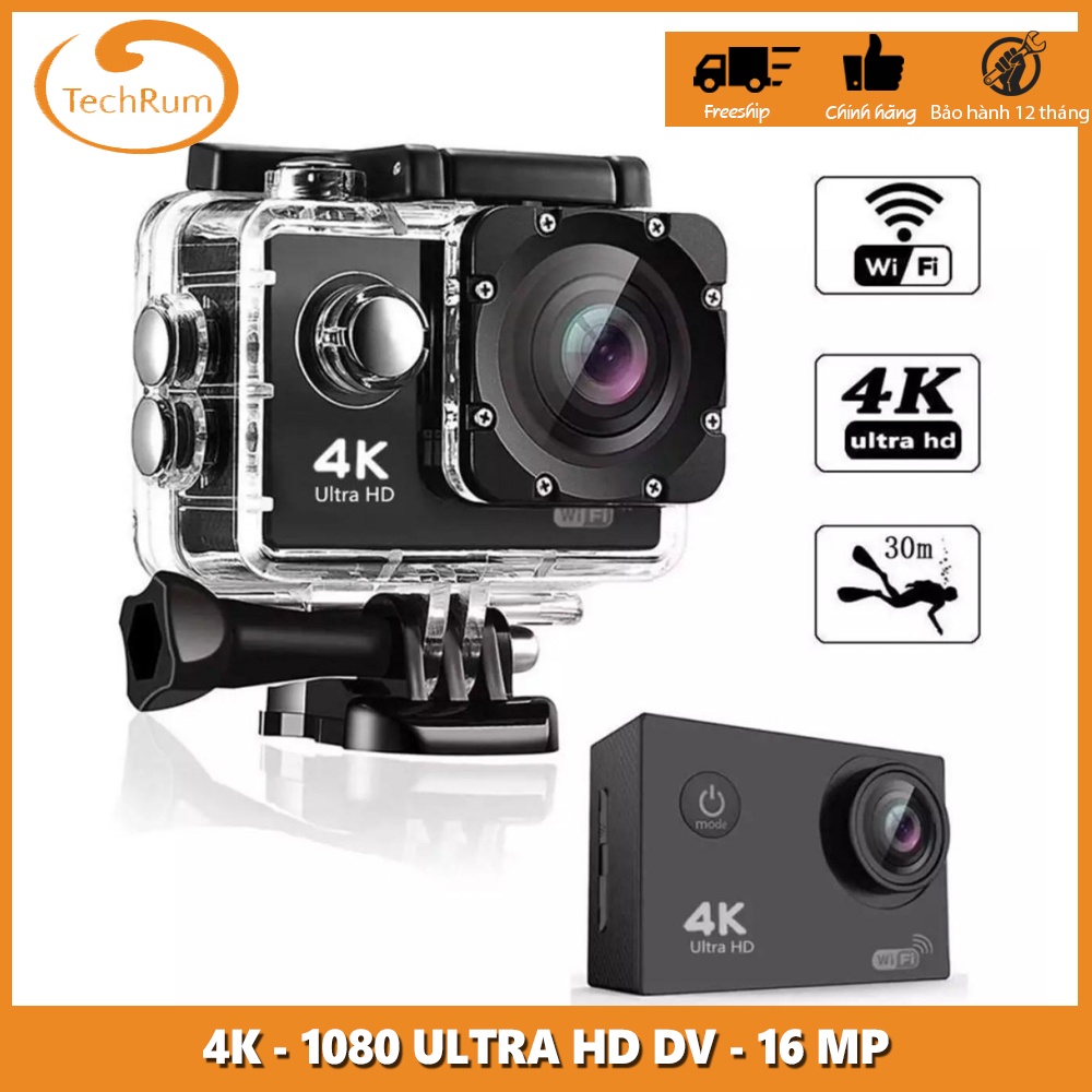 Camera Hành Trình 4K Sports Ultra HD DV , Camera Hành Trình Gắn Mũ Bảo Hiểm