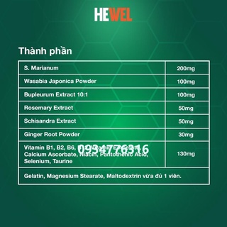 Viên uống HEWEL bổ gan (30 viên)