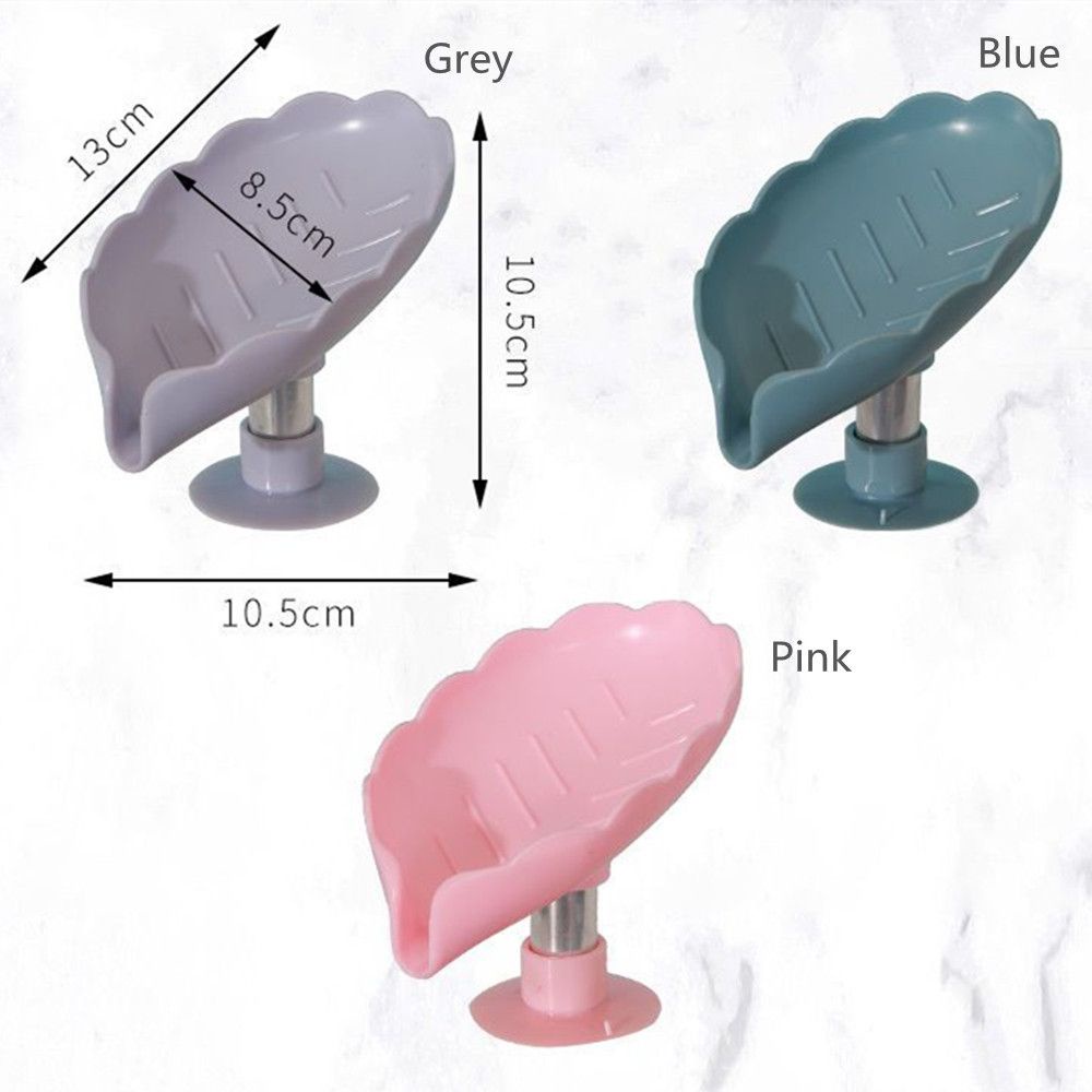 Giá Đỡ Xà Phòng Hình Lá Sen Có Giác Hút Gắn Tường Không Cần Khoan Lỗ Đa Năng