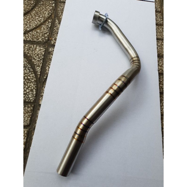 Cổ pô EXCITER 155, cổ inox 304 nối pô zin.