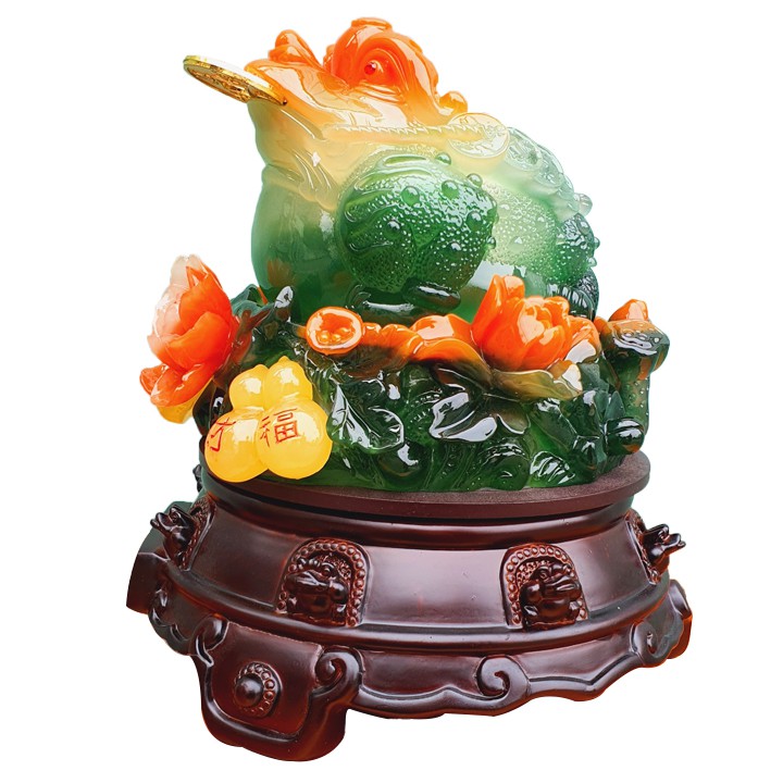 Cóc Ngậm Tiền Vàng Cao 23cm( Thiềm Thừ Phong Thủy , vật phẩm Phong Thủy , Cóc ngậm Tiền Vàng giữ của )) | BigBuy360 - bigbuy360.vn