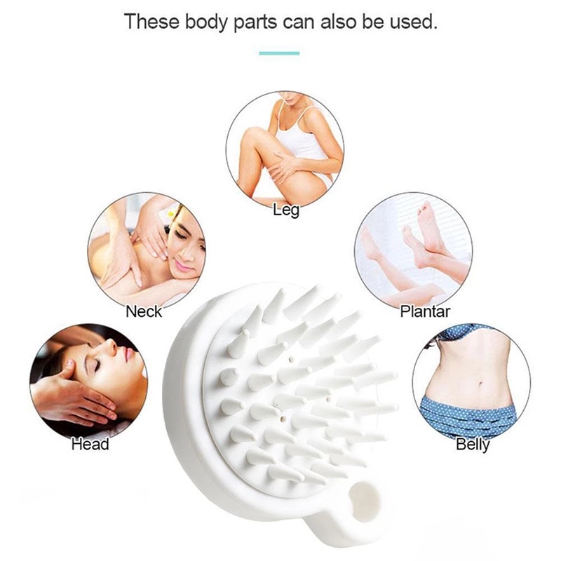 Lược gội đầu silicon mềm massage da đầu giảm rụng tóc kích thích mọc tóc matxa mát xa đầu LMX2