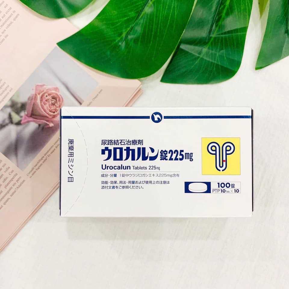 Viên uống sỏi thận Urocalun Nhật Bản 225mg - viên uống hòa tan sỏi thận, sỏi niệu quản hộp 100 viên 225mg