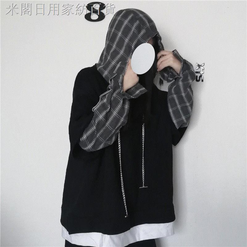 Áo Hoodie Dáng Rộng Giả Nhiều Lớp In Hoạ Tiết Đơn Giản Trẻ Trung Có Size Lớn 200 Kg