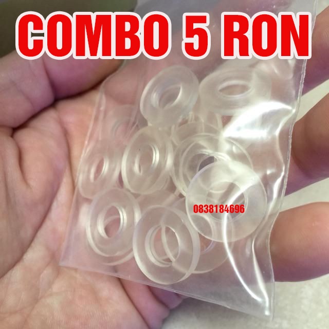 Combo 20 ron cao su dùng cho dây xịt , dây sen, GIOĂNG CAO SU, RON CAO SU DÂY CẤP, ZOĂNG DÂY BÁT SEN, D18mm