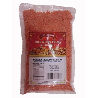 Đậu lăng đỏ tách vỏ khô lentils peas red - gói 1kg