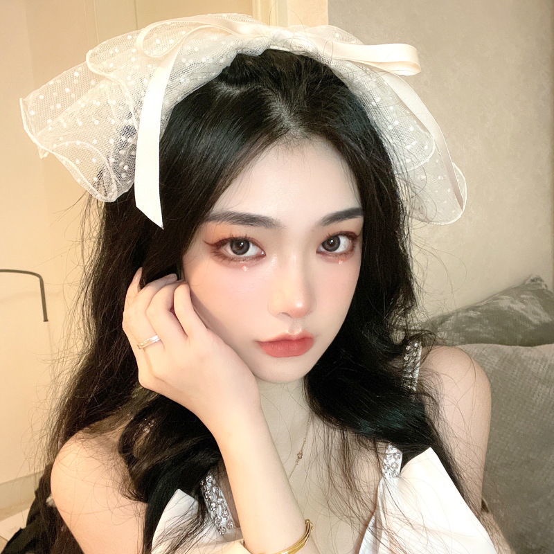 Kẹp Tóc Hình Nơ Ren Đơn Giản Thời Trang Hàn Quốc Cho Nữ