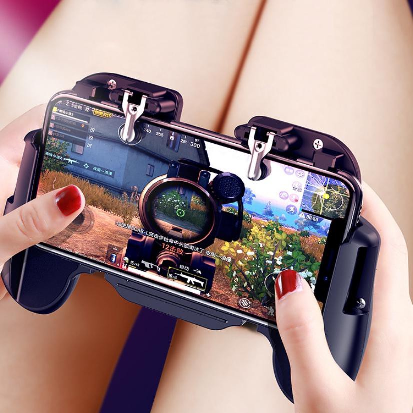 Tay cầm game tản nhiệt H5 kèm nút bấm chơi PUBG, RoS, Free Fire