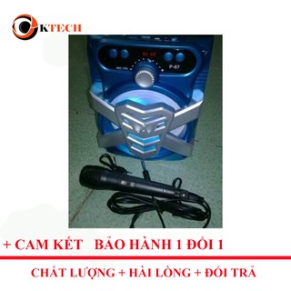 Loa thùng karaoke bluetooth P87 Tặng kèm 1 micro karaoke có dây