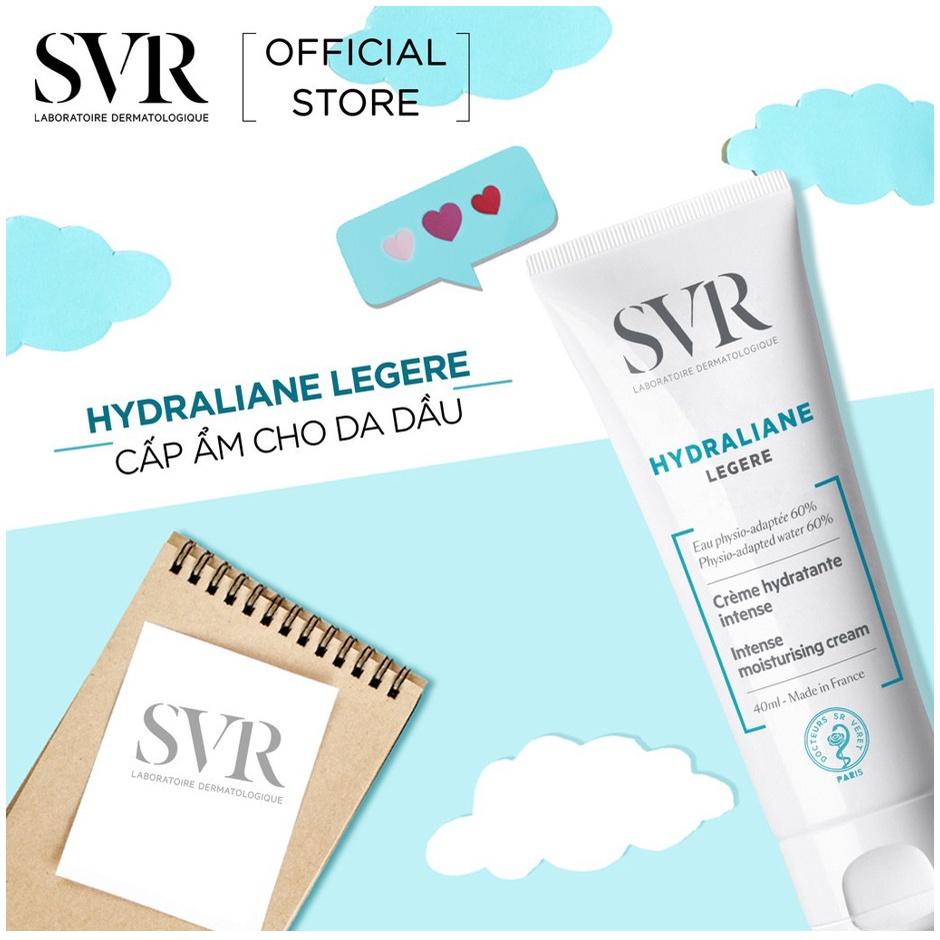 [DATE 09/23] Combo 20 gói sample Kem dịu da, tái tạo hư tổn, ngừa mụn chứa Kẽm, Magie, Mangan SVR Hydraliane (Pháp)