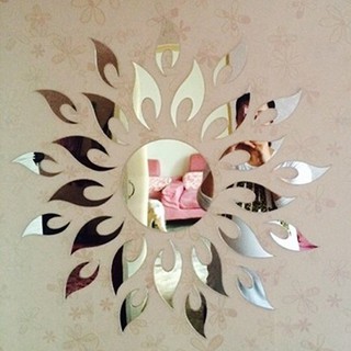 Decan gương hiện đại hình hoa hướng dương.