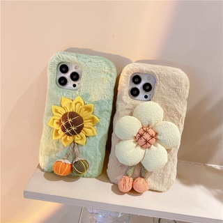 Ốp điện thoại mềm hình hoa lông tơ 3D cho iPhone 16 Pro MAX 16SE 15 + 15 Pro / 14 / 13 / 13 Pro MAX / 12 Mini / 12 Pro / 11 Pro MAX / X XS MAX XR 7 8 Plus SE2