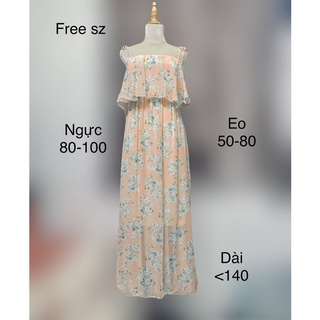 Đầm maxi voan Free size