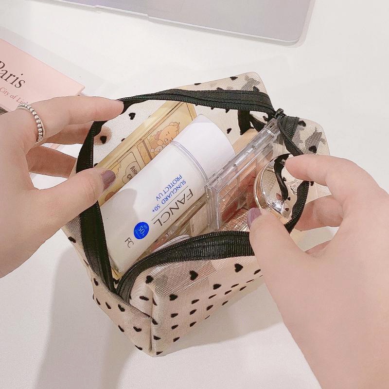 Túi du lịch đựng bút mỹ phẩm đồ trang điểm phong cách Hàn Quốc