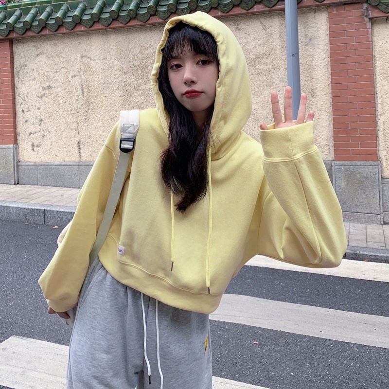 Áo hoodie nữ tay dài dáng rộng 46336 | BigBuy360 - bigbuy360.vn