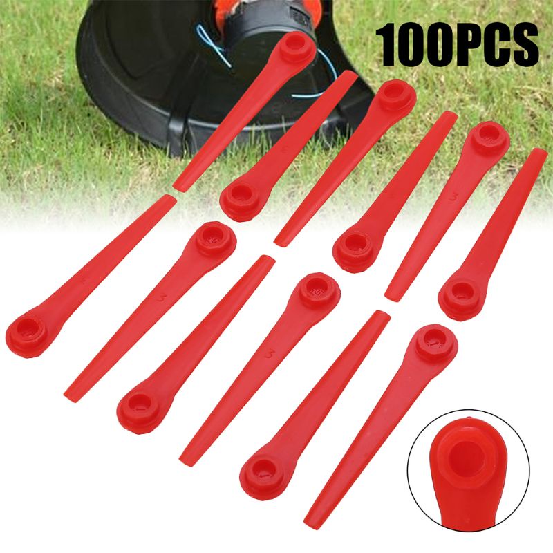 Set 100 Lưỡi Cắt Bằng Nhựa Thay Thế Cho Máy Cắt Cỏ
