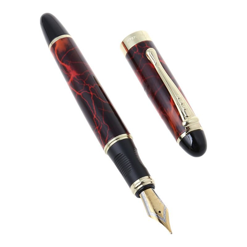 Shwnee Jinhao X450 Luxury Men's Fountain Pen Business Student 0.5mm Extra Fine Nib Calligraphy Office Supply Writing Tool