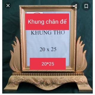 Khung chân đế hình thờ 20x25 đế hoa sen