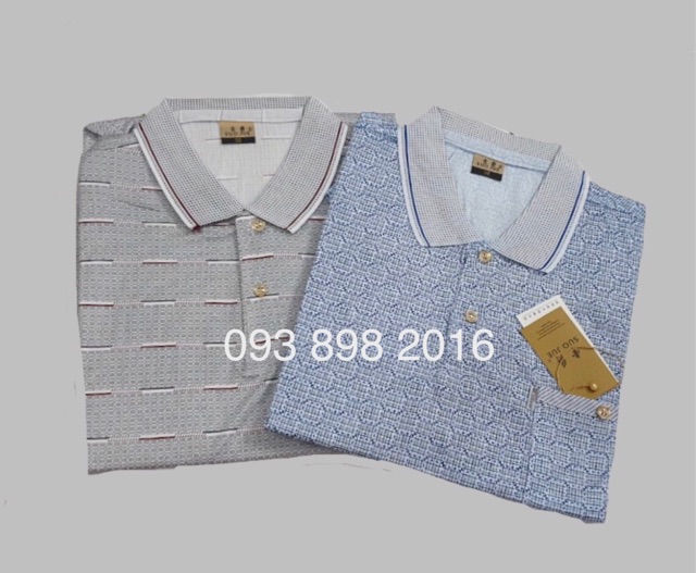 Áo thun cotton nam trung tuổi hàng quảng châu