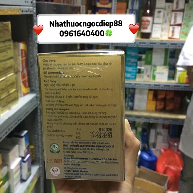 Cốm Lợi Sữa TASUAMUM GOLD (20 gói )