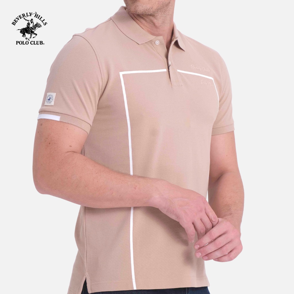 Beverly Hills Polo Club - Áo polo Ngắn tay Nam Regularfit Nude NU- BHPC PMRSS20TL091