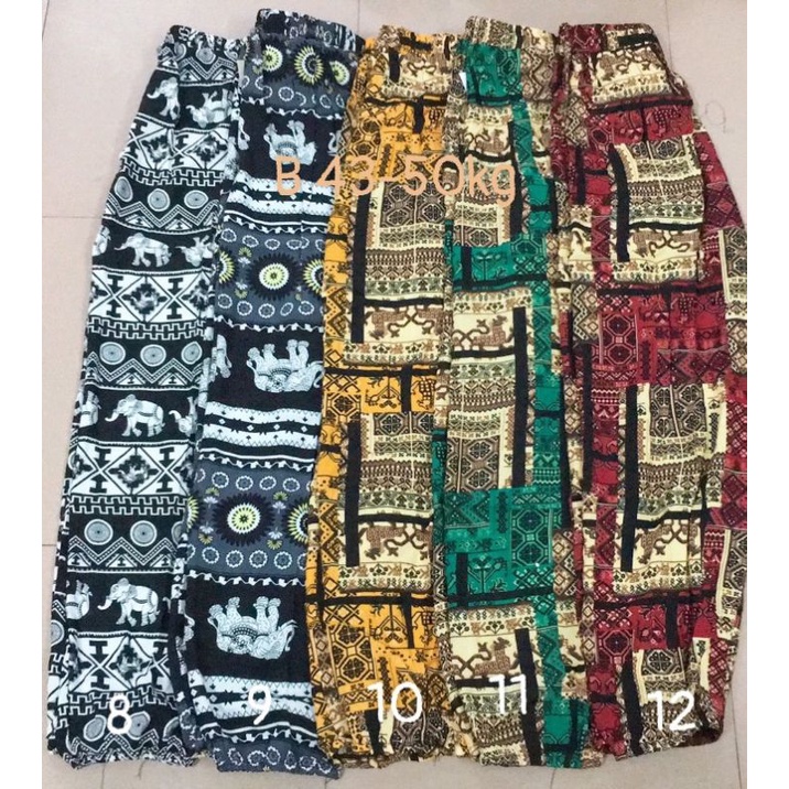 Quần lanh thổ Cẩm bo gấu và suông size 40-50 kg