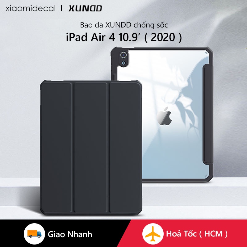 Ốp lưng XUNDD iPad Air 5 / 4 ( 2022 / 2020 ) 10.9 inch Chống trầy, Chống sốc, Mặt lưng trong, Kiểu bao da mới